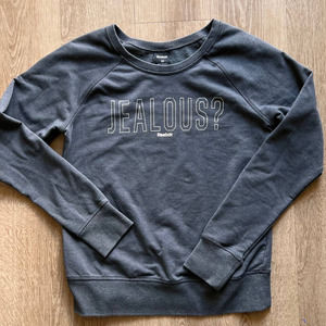 Reebok XS "Jealous" Gray Pullover Sweashirt